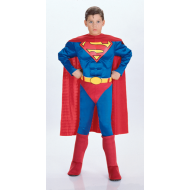 Kids Superman Costume With Muscle Chest 